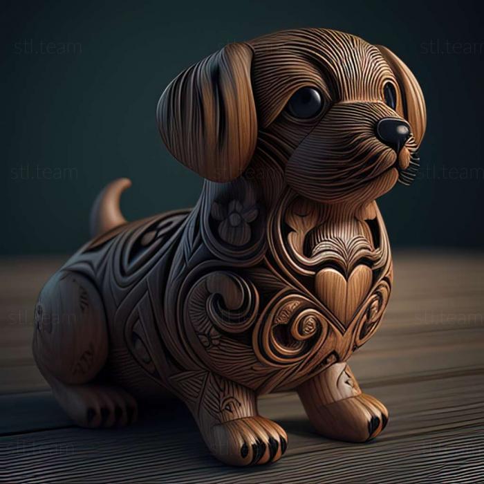 3D model Polish hart dog (STL)